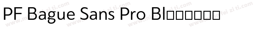 PF Bague Sans Pro Bl字体转换
